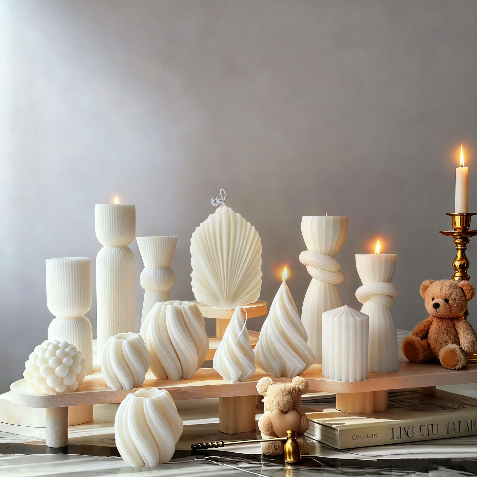 Fragrance In Home - Nordic Minimalist White Scented Candle Atmosphere