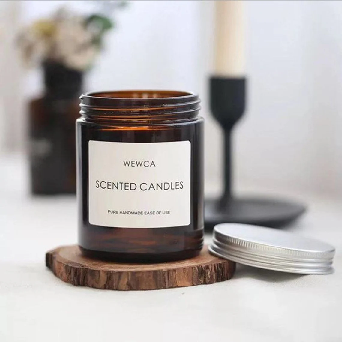 2pcs 8 Oz Empty Candle Jar Rou - đánh giá và giá Amber Jar Candle