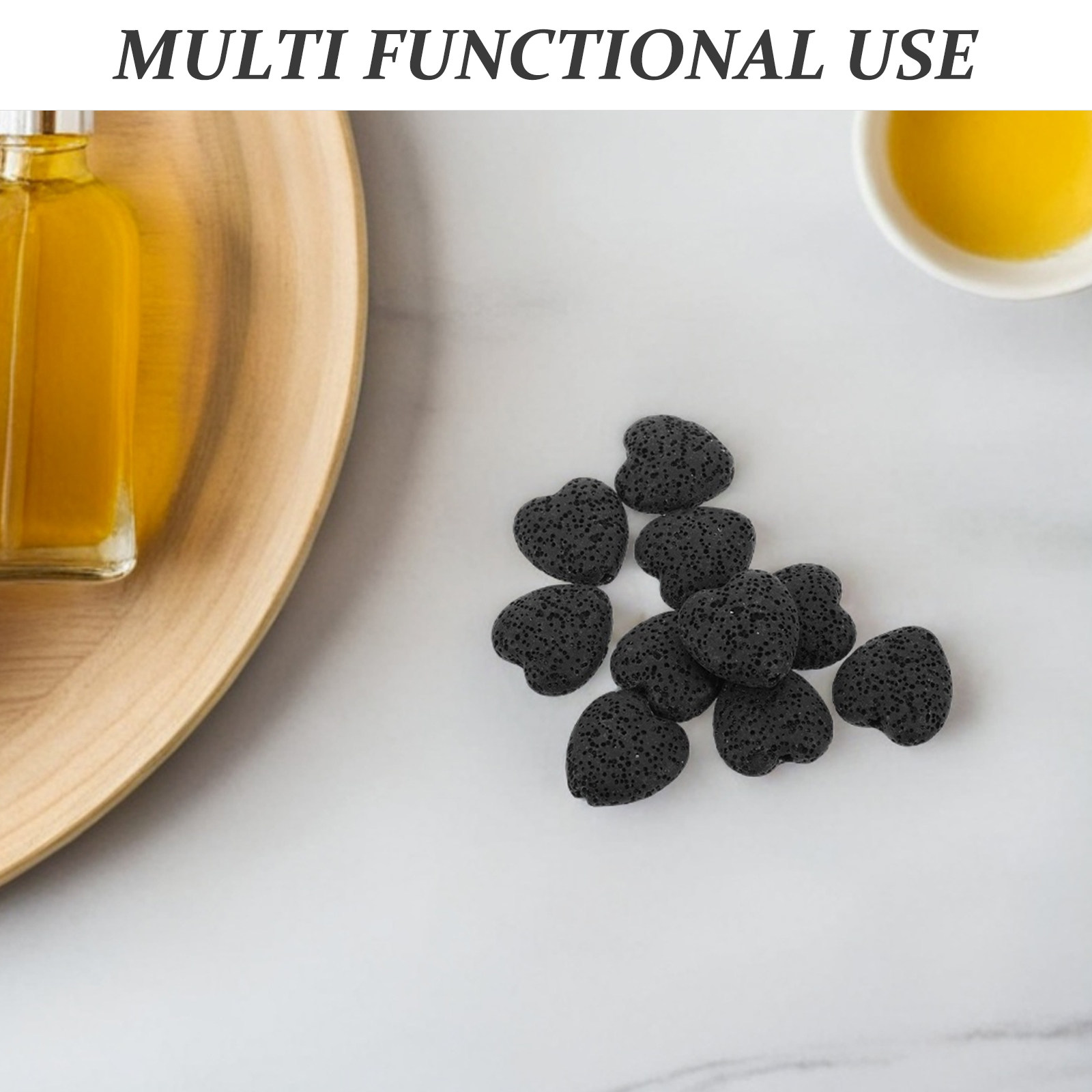 20Pcs Heart Volcanic Lava Rock - đánh giá và giá Fragrance In Home