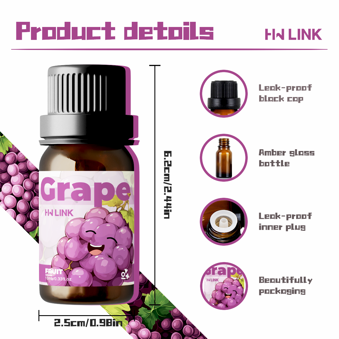 Grape Essential Oil 10ml Perfu - đánh giá và giá Fragrance In Home