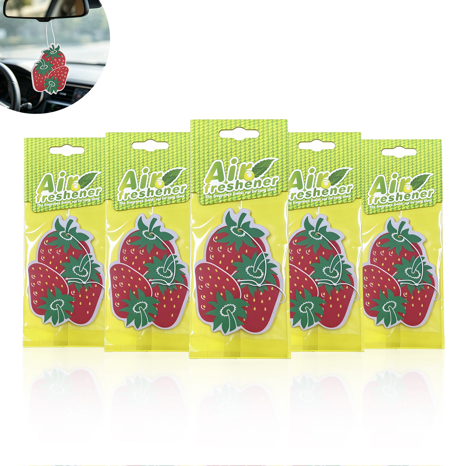 3-20Pcs Strawberry Car Air Fre - đánh giá và giá Home Fragrance No 3