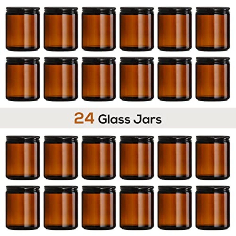 Pack, 8 OZ Thick Amber Candle  - đánh giá và giá Amber Jar Candle