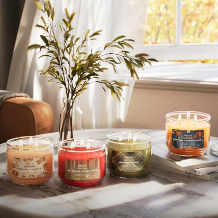 Fall Scented Candles, Anjou Pe - đánh giá và giá Amber Jar Candle