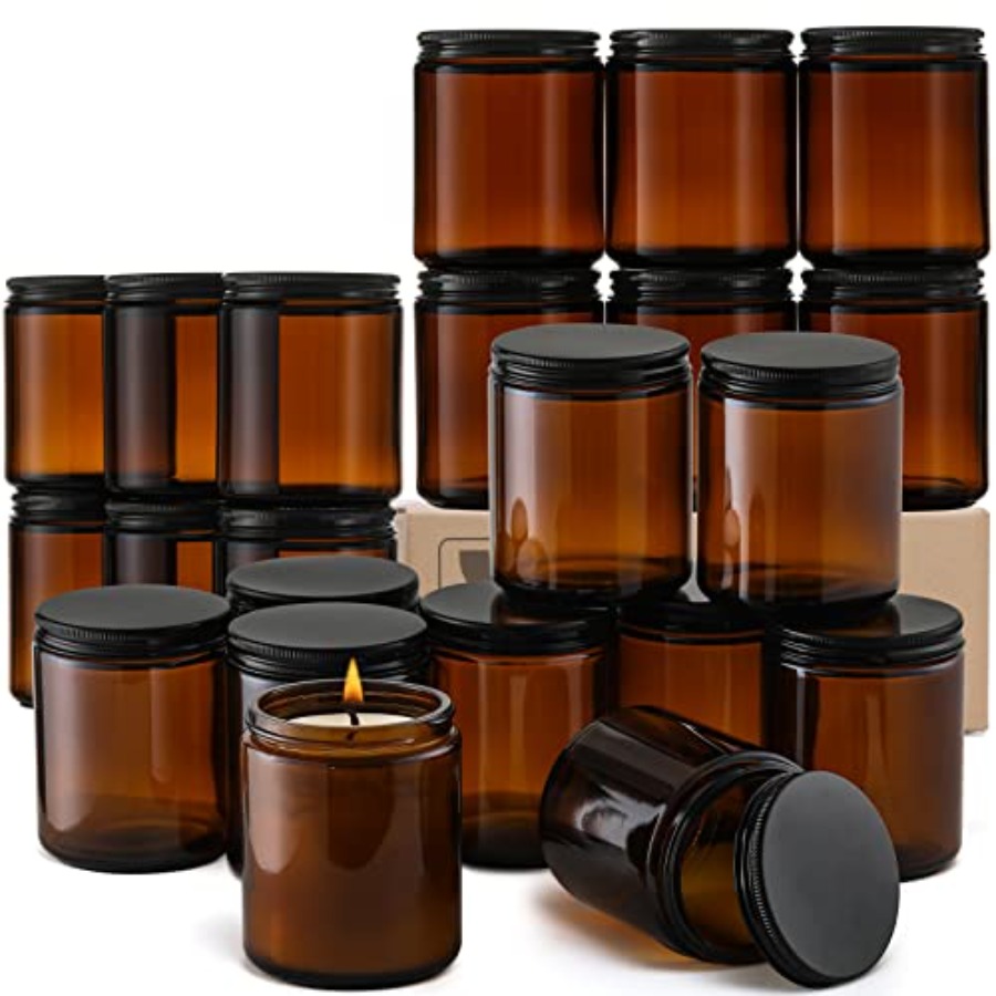 Pack 8 OZ Thick Amber Candle J - đánh giá và giá Amber Jar Candle