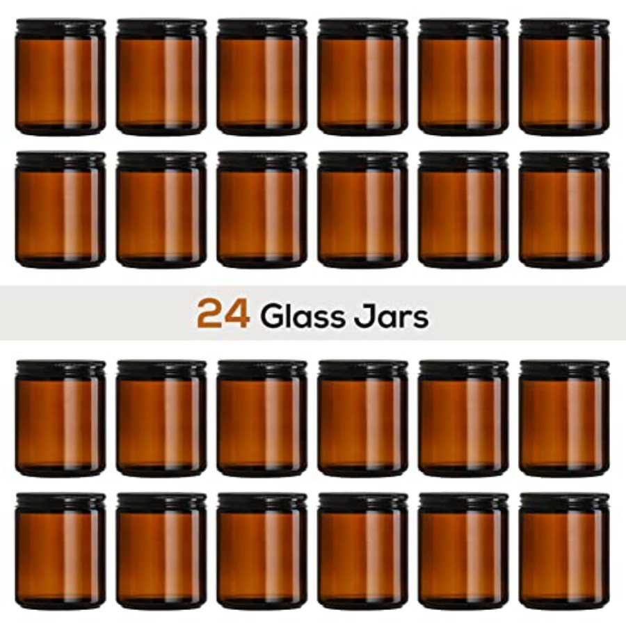Pack 8 OZ Thick Amber Candle J - đánh giá và giá Amber Jar Candle