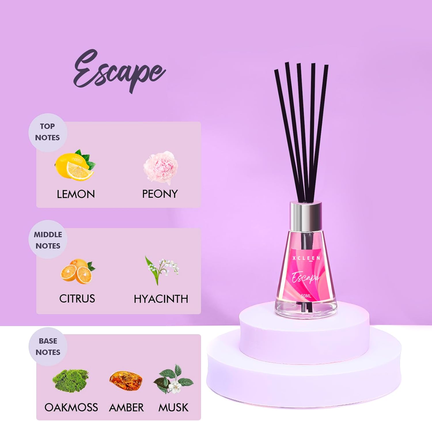 3 Pack Reed Diffuser, Scented  - đánh giá và giá Home Fragrance No 3