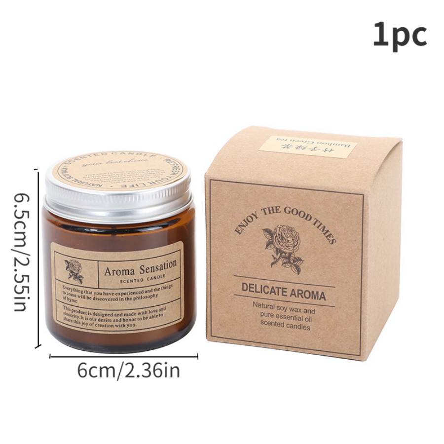 1pc Brown Glass Cup Aromathera - đánh giá và giá Soy Wax Flake
