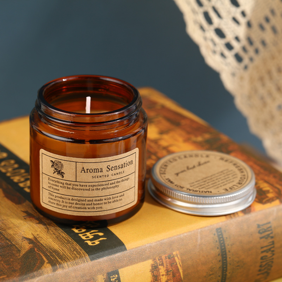 1pc Brown Glass Cup Aromathera - đánh giá và giá Soy Wax Flake