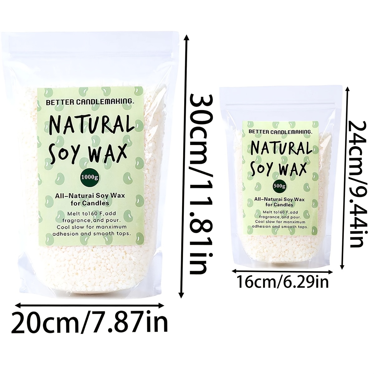 500g/1Kg Natural Soy Wax Parti - đánh giá và giá Soy Wax Flake