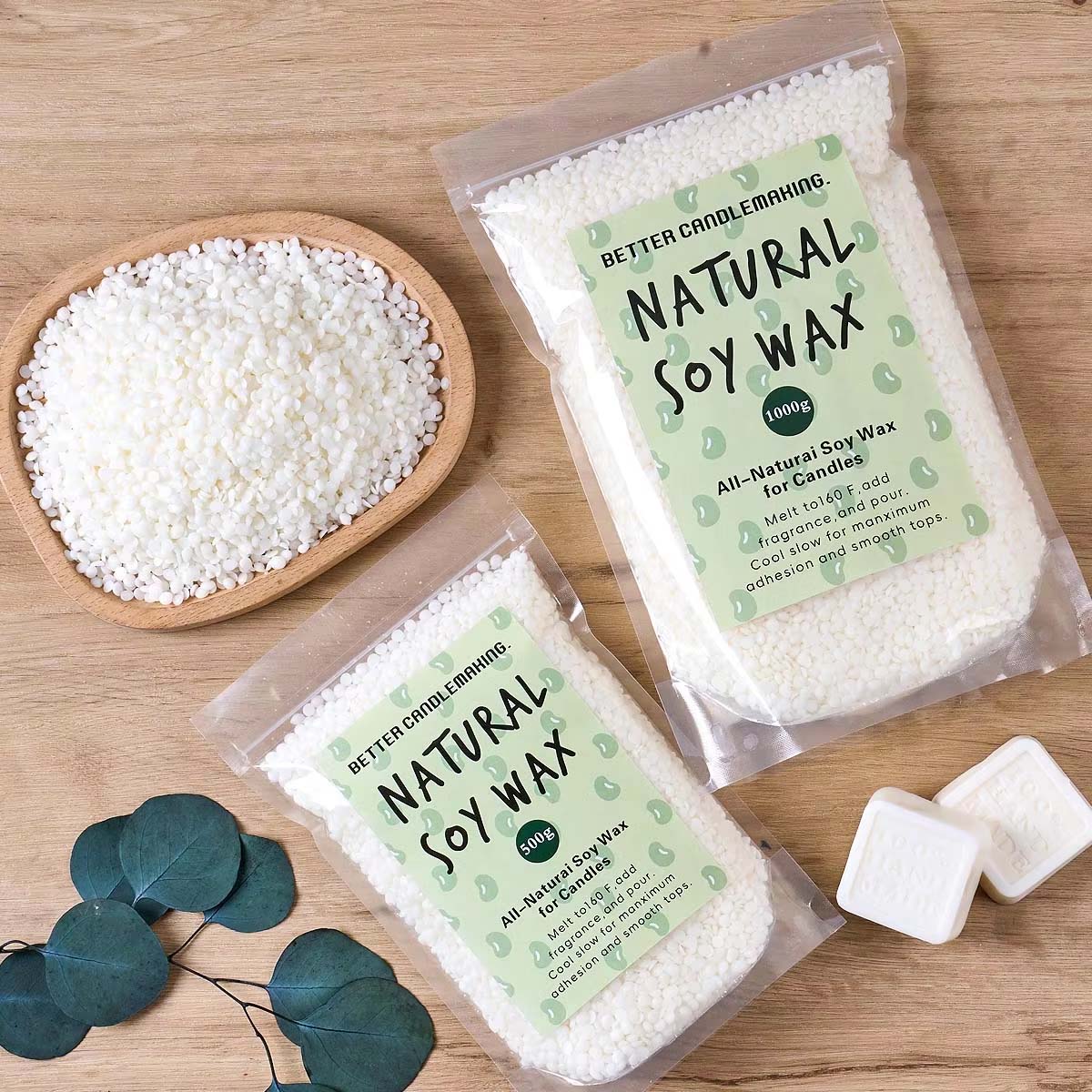 500g/1Kg Natural Soy Wax Parti - đánh giá và giá Soy Wax Flake