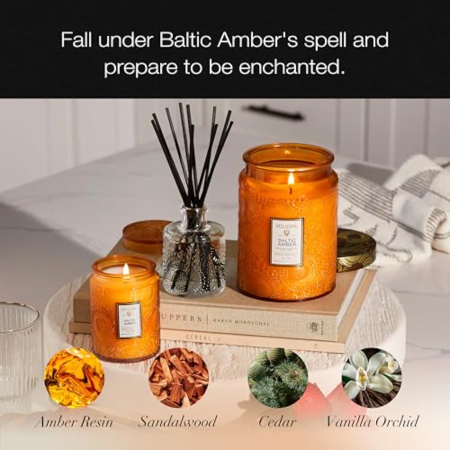 Baltic Amber Candle, 18 oz, Co - đánh giá và giá Amber Jar Candle