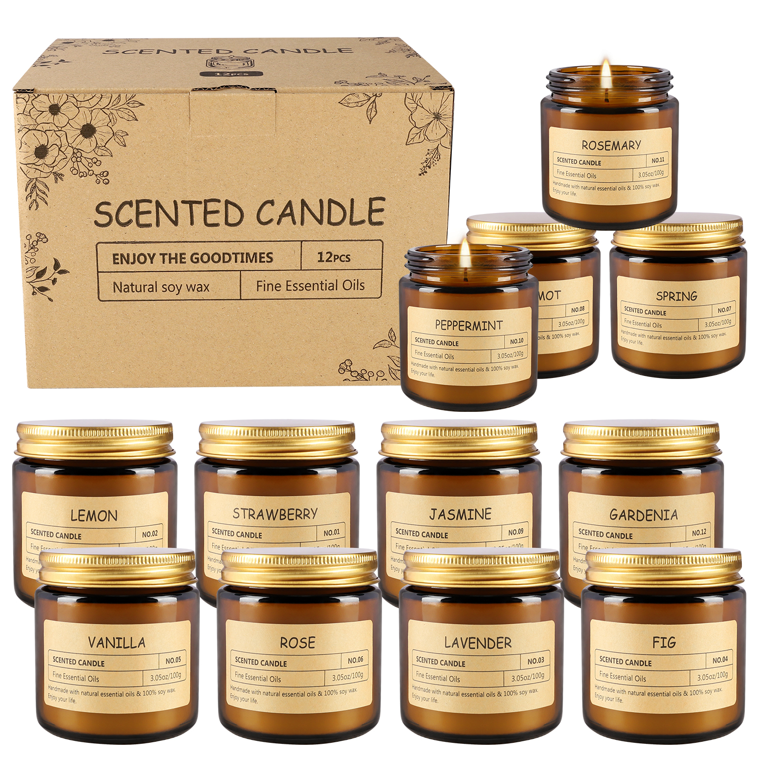 12 sachet scented candles with - đánh giá và giá Fragrance In Home