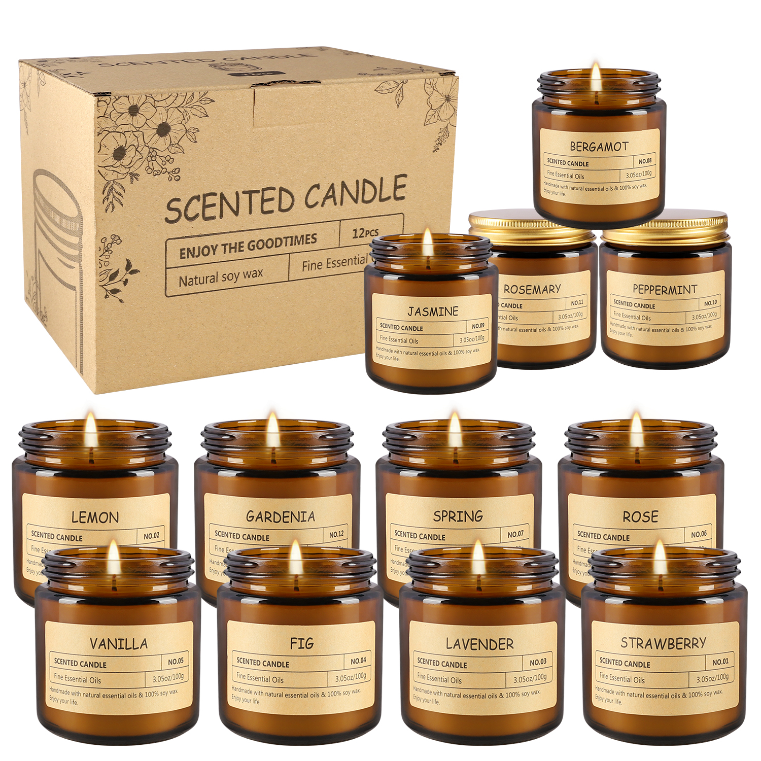 12 sachet scented candles with - đánh giá và giá Fragrance In Home